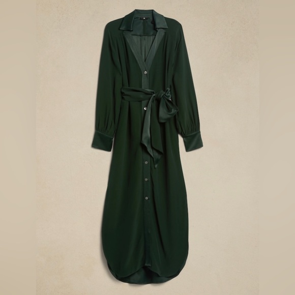 NWOT! BANANA REPUBLIC FELISA MIDI SHIRTDRESS - Multiple - Picture 4 of 5